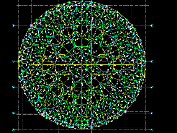 泉州明光正元广场圆形网架